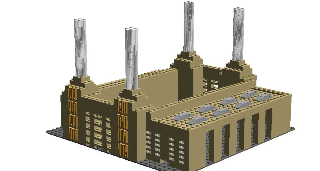 battersea power station building lego ideas building