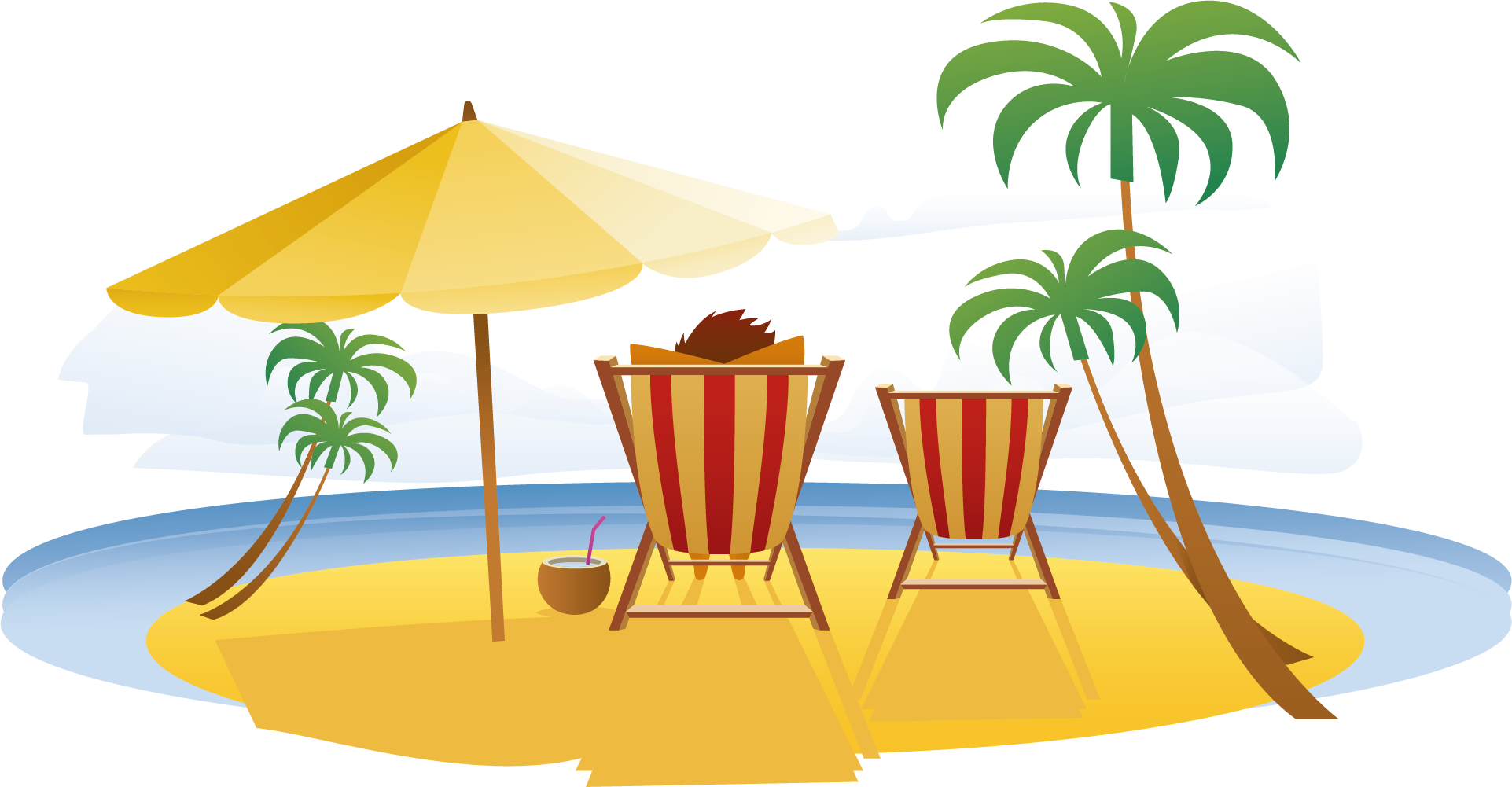 beach vacation seaside resort travel relax in summer vacation