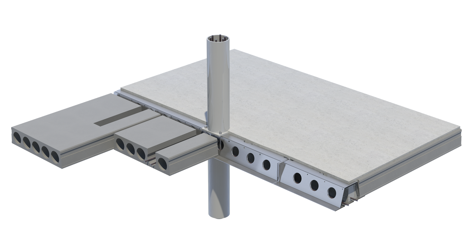beam concrete slab architectural engineering prestressed concrete building