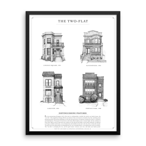 Black And White Frame Chicago Greystone House Floor Plan Apartment Building Interior Design Services transparent bac