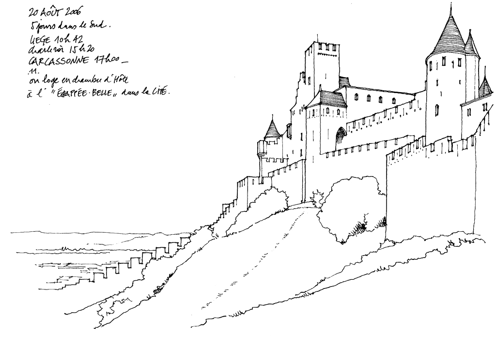 black and white u897fu5b89u53e4u57ceu5899 architecture building hand painted scenery artwork