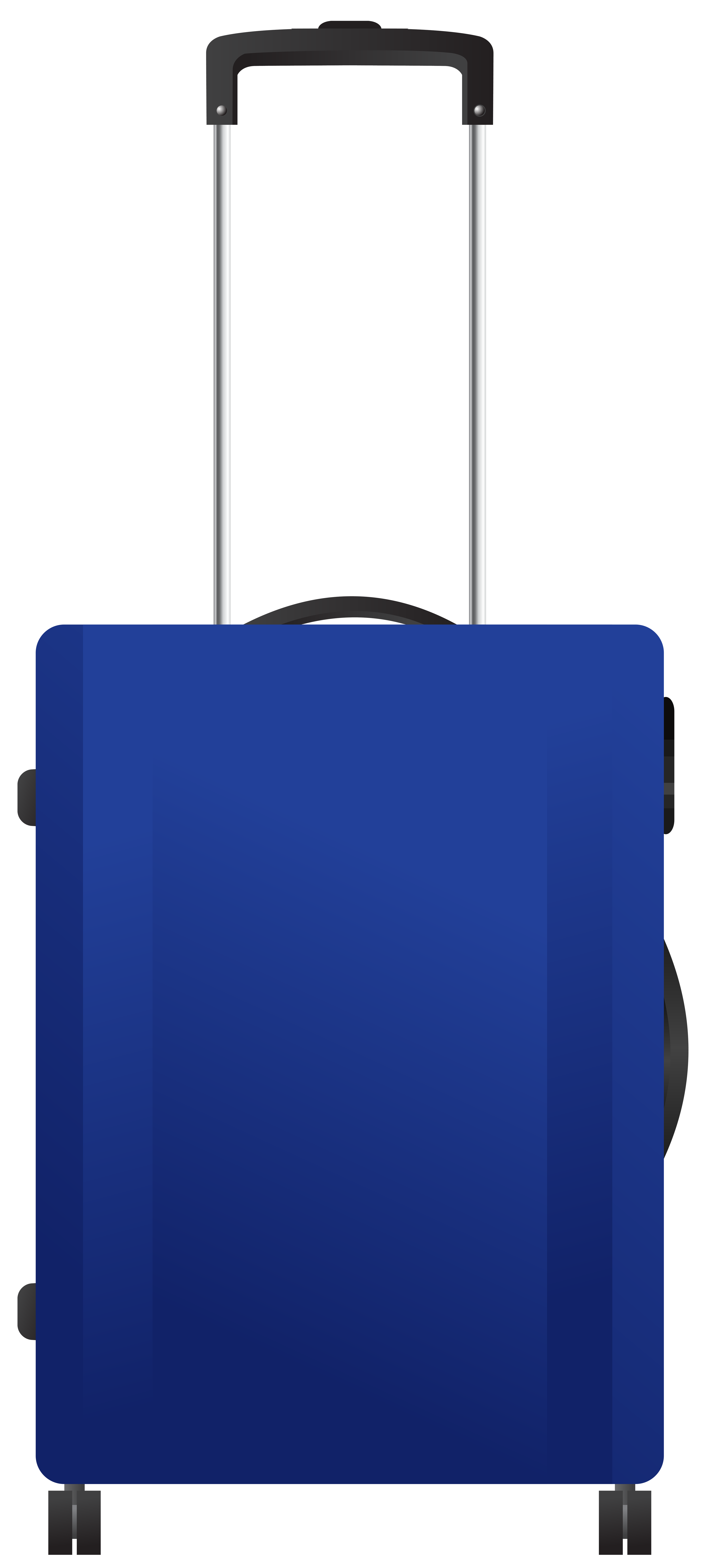 blue trolley travel bag png transparent image