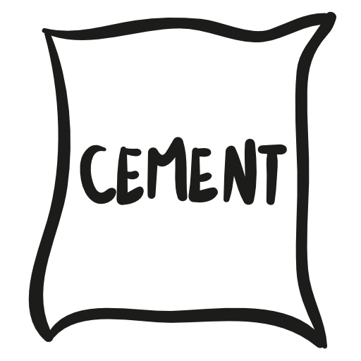 Book Black And White Building Materials Cement Drawing Construction Bag Coloring Book Animation transparent bac