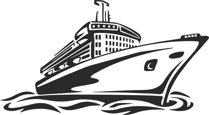 Book Black And White Cruise Ship Travel Black And White Watercraft Line Sports Equipment Boat transparent bac
