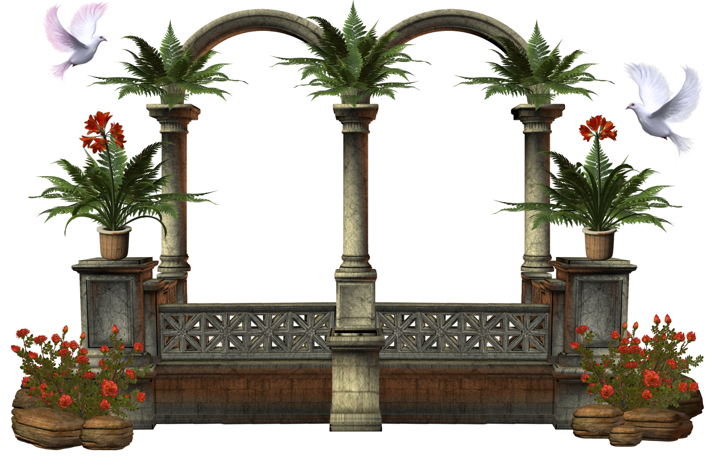 Building Arch Door Drawing Plant Flowerpot Tree transparent bac