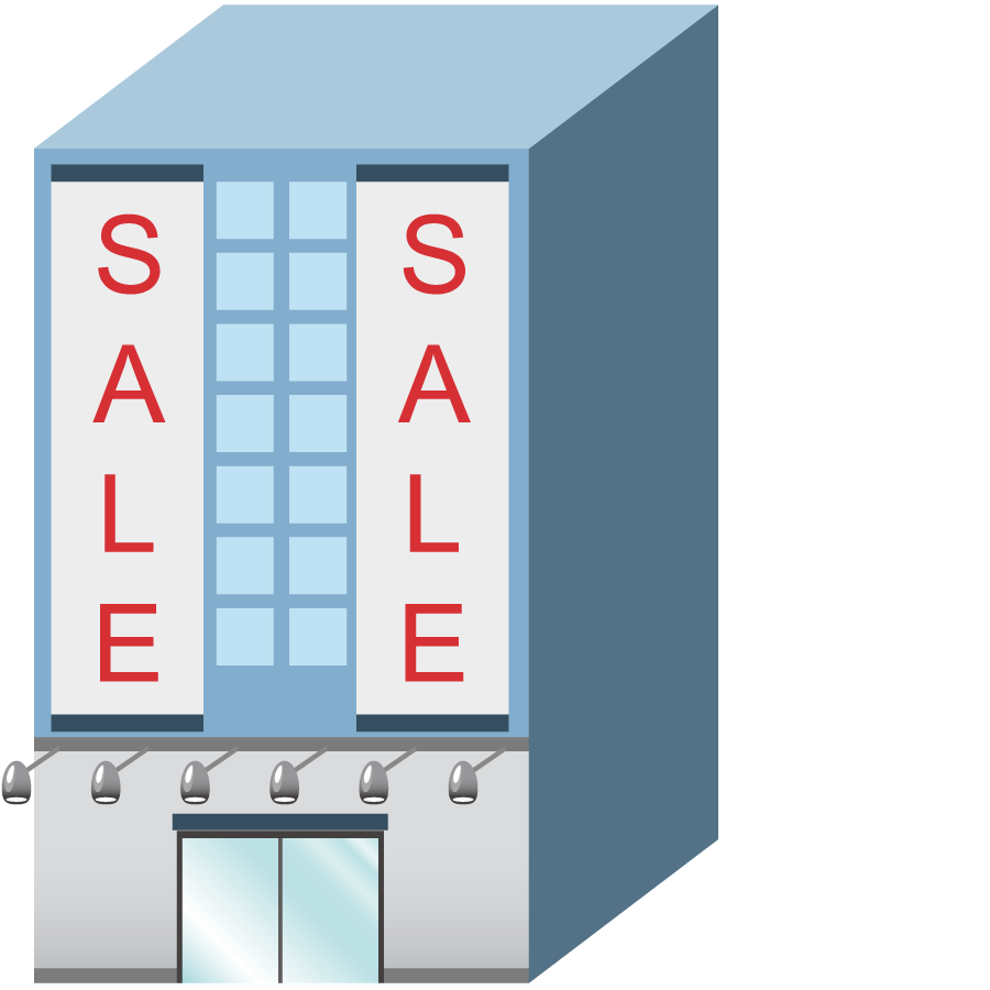 building architecture icon vector office building