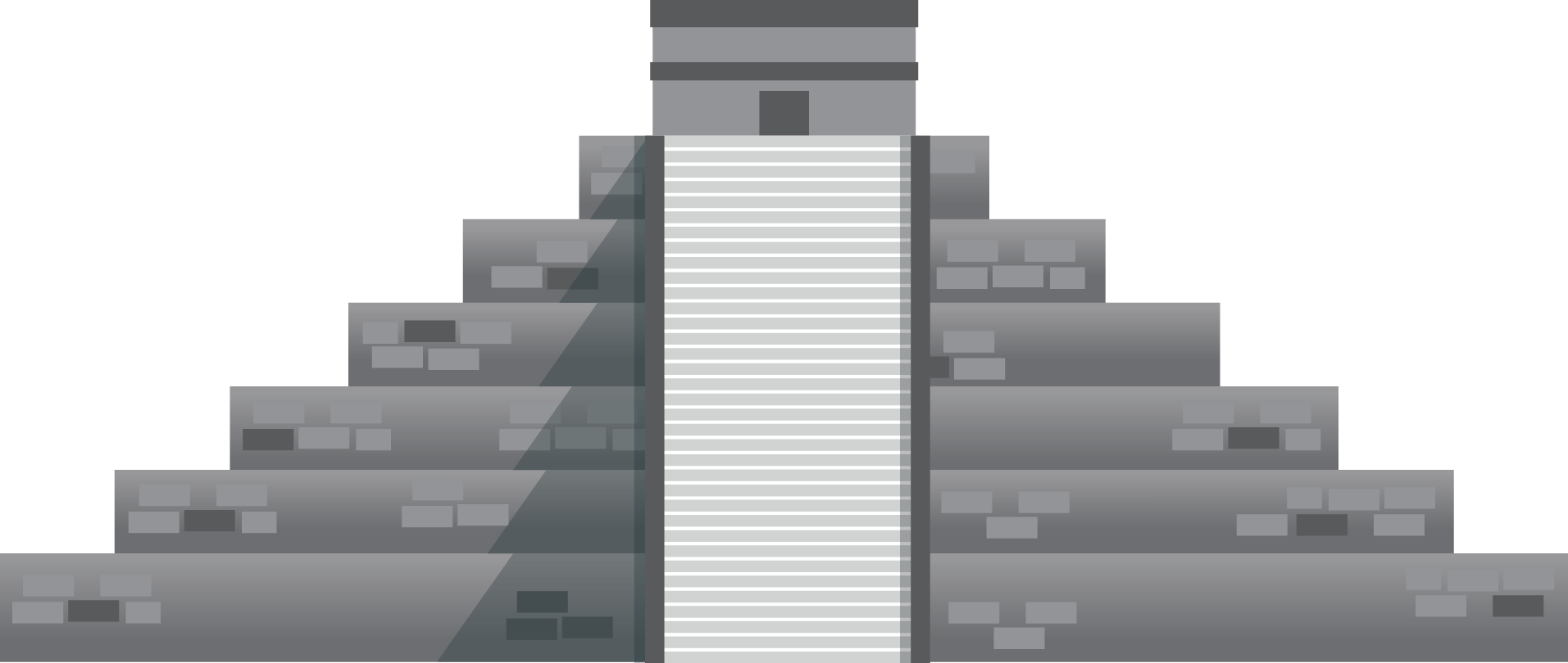 building architecture ladder vector