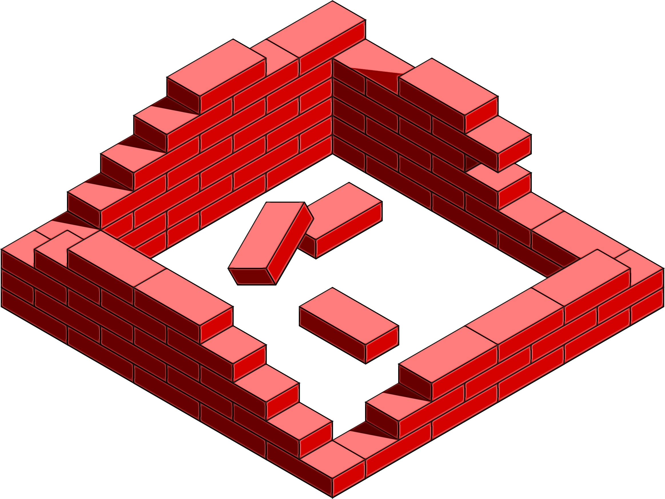 Building Brick House Wall Brickwork Construction Red transparent bac
