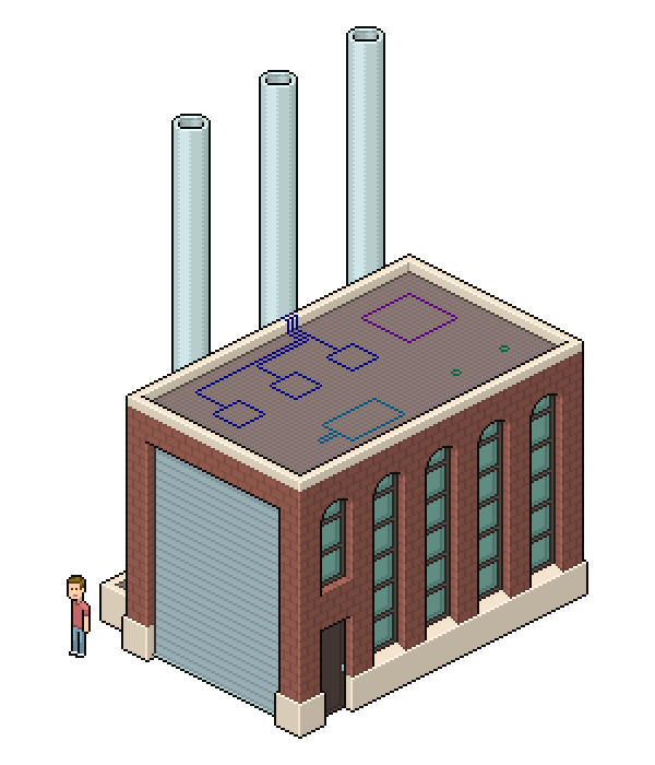 Building Brick Isometric Projection Isometric Video Game Graphics Wall Pixel Art Eboy Drawing transparent bac