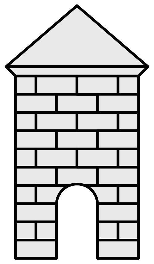Building Brick Wall Structure Template Drawing Printing Black And White transparent bac