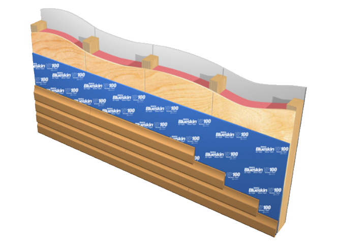 building envelope housewrap waterproofing air barrier coated foundation