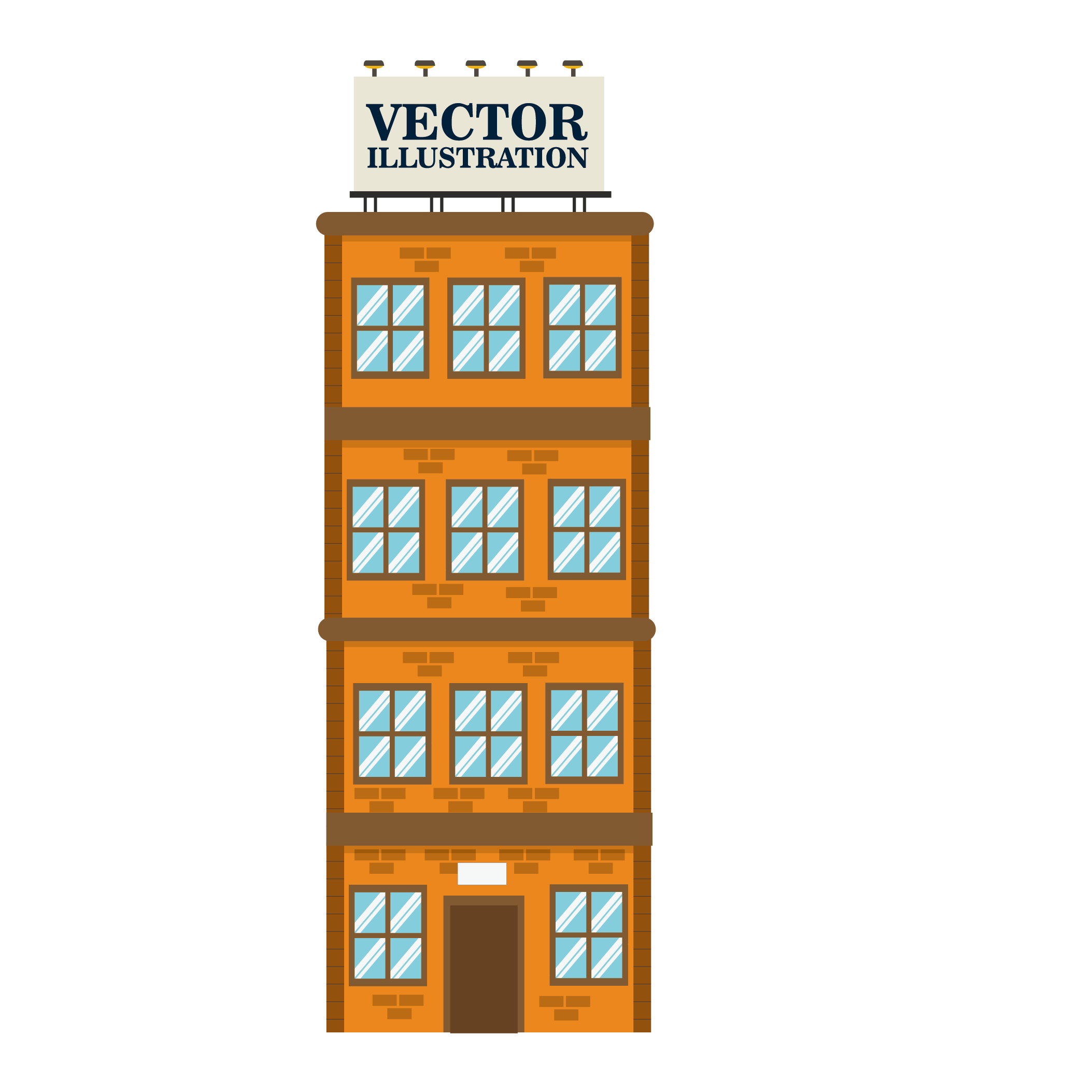 Building Flat Design Cartoon Area Line Facade Rectangle transparent bac