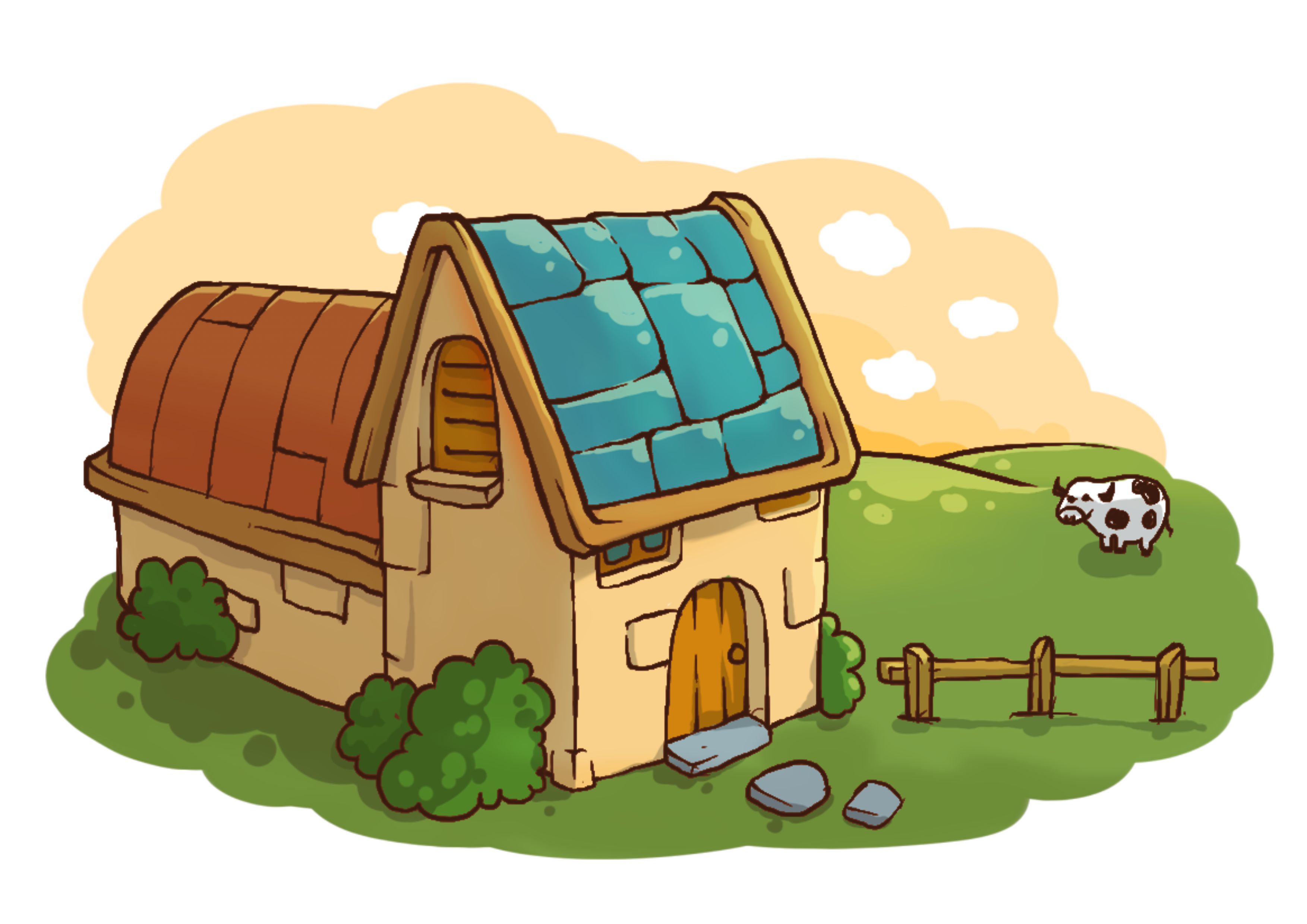 Building House Cartoon Garbage Truck Home Cottage Roof Hut transparent bac