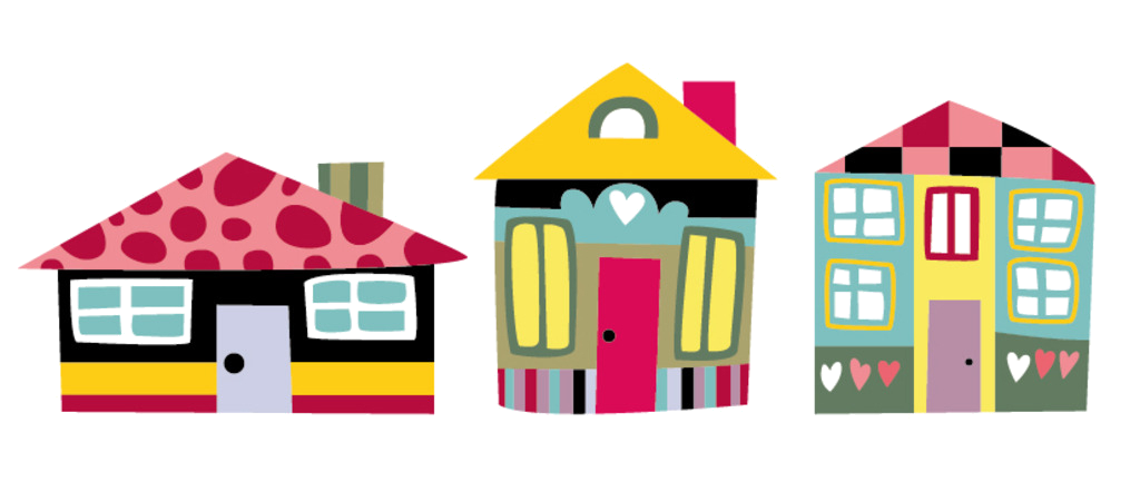 Building House Home Big Line Toy Block Facade transparent bac
