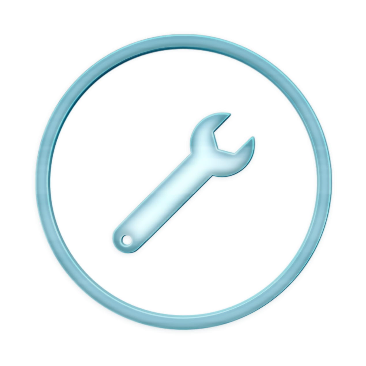 Building icon construction icon diy icon Repair Icon Tool Icon Wrench Icon Turquoise Aqua Blue Symbol transparent bac