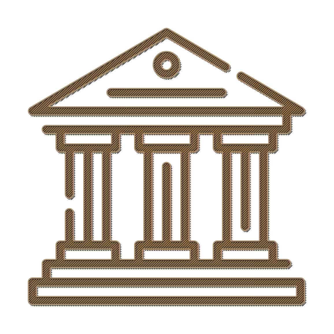 Building icon Museum icon Bank icon Column Classical Architecture Line Ancient Greek Temple Roman Temple Ancient Roman Architecture House t