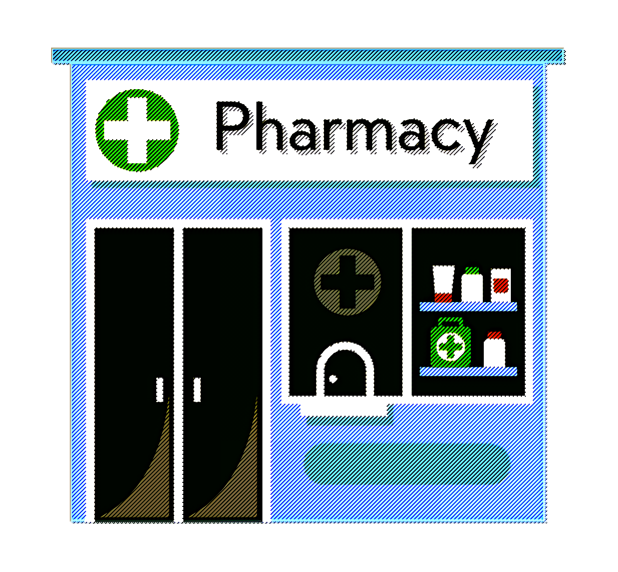 Building icon signs icon Pharmacy icon Health Pharmacist Online Pharmacy Sumitra Medical Store Medanta The Medacity Pharmacy Health Care transparent bac