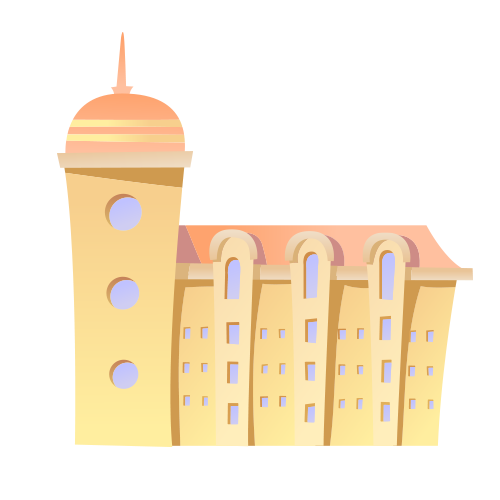 building illustration simple office building model