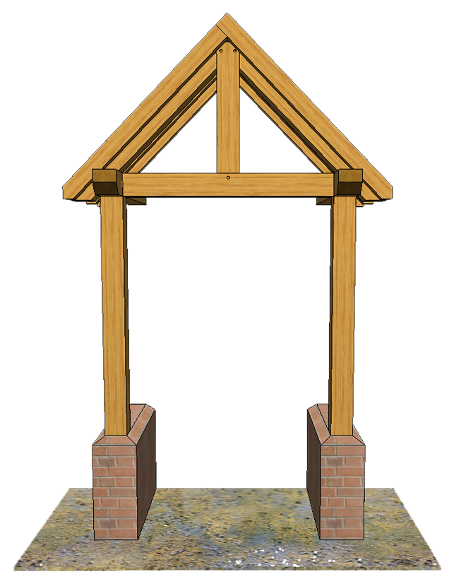 Building King Post Porch Roof Gable Roof Framing Wall Timber Roof Truss transparent bac