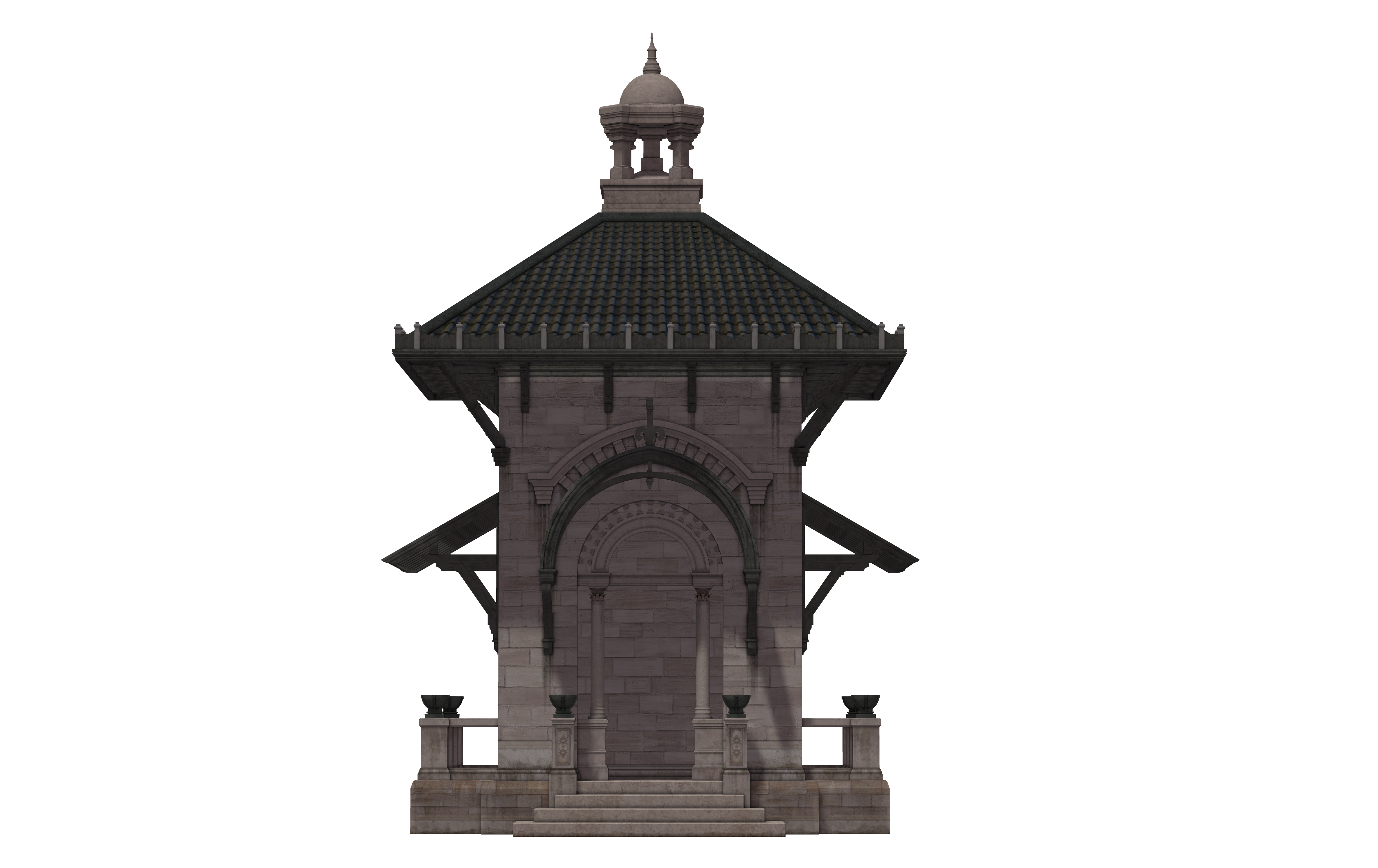 Building Pavillion Of Montchanin gray and black castle illustration transparent bac