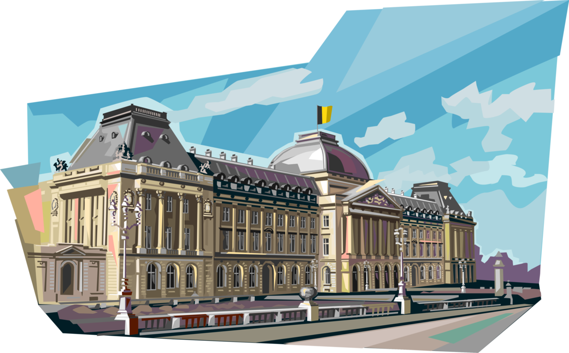 Building Royal Palace Of Brussels Royal Palace Phnom Penh Grand Palace Belgium Landmark Facade Tourism transparent bac