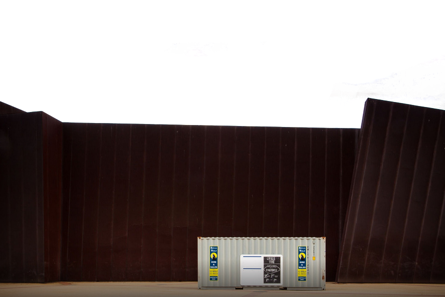 Building s gray intermodal near brown wall transparent bac