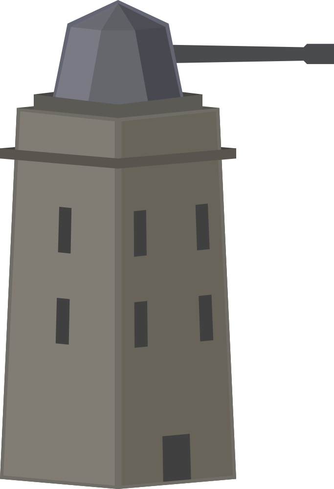 Building Turret Tower Gun Turret Antiaircraft Warfare Weapon Fortified Tower Military transparent bac