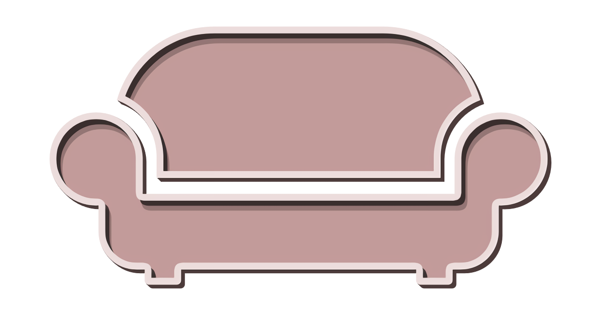 Buildings icon Family Sofa icon Couch icon Home Set Icon Rectangle Meter Cartoon Furniture Table transparent bac