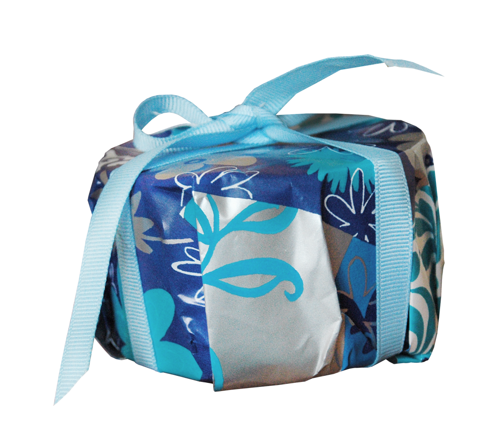 Blue Floral Gift Package