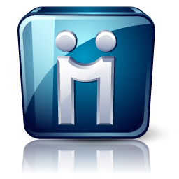 Blue Social People Icon