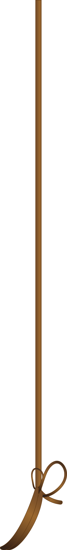Brown Decorative Divider with Curled Bow