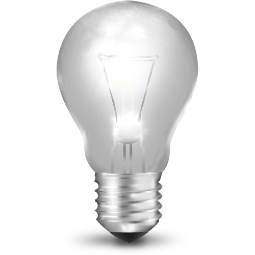 Clear Light Bulb Close View
