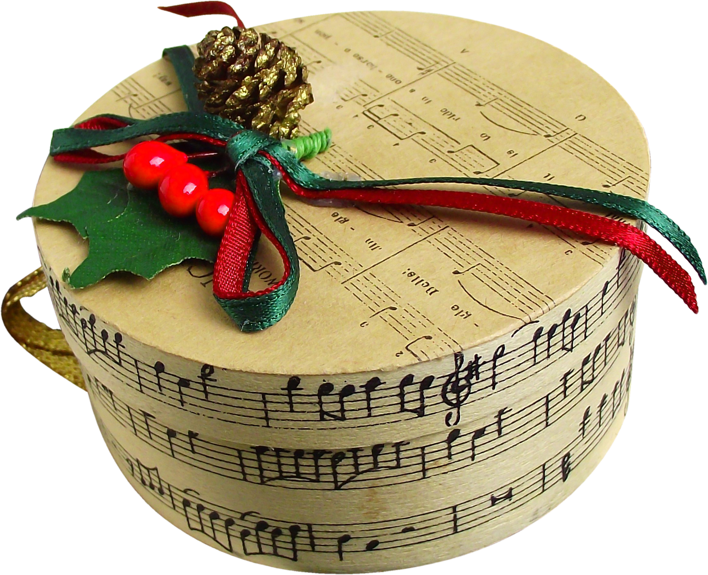Closed Christmas Music Gift Box