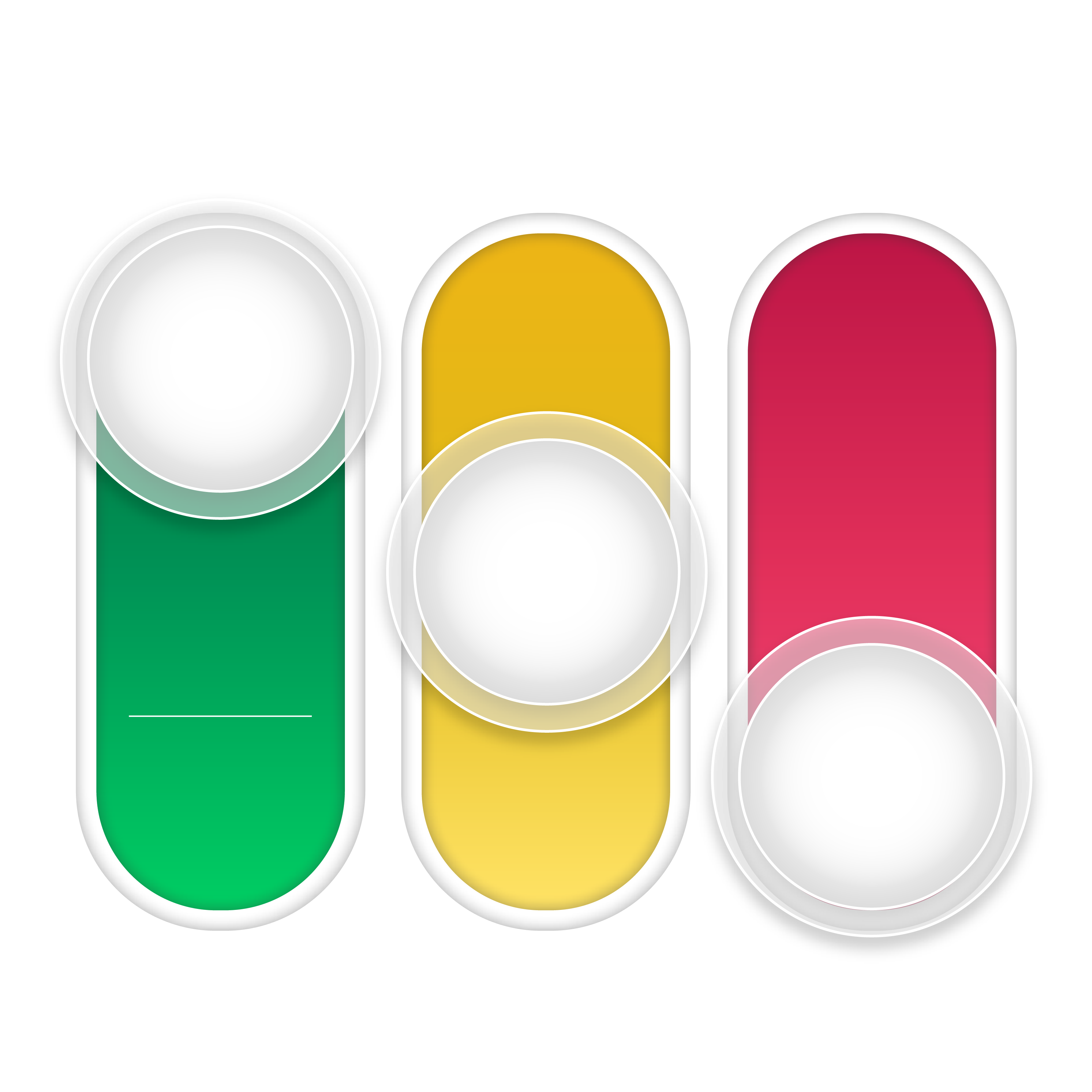Colorful Capsule Shapes