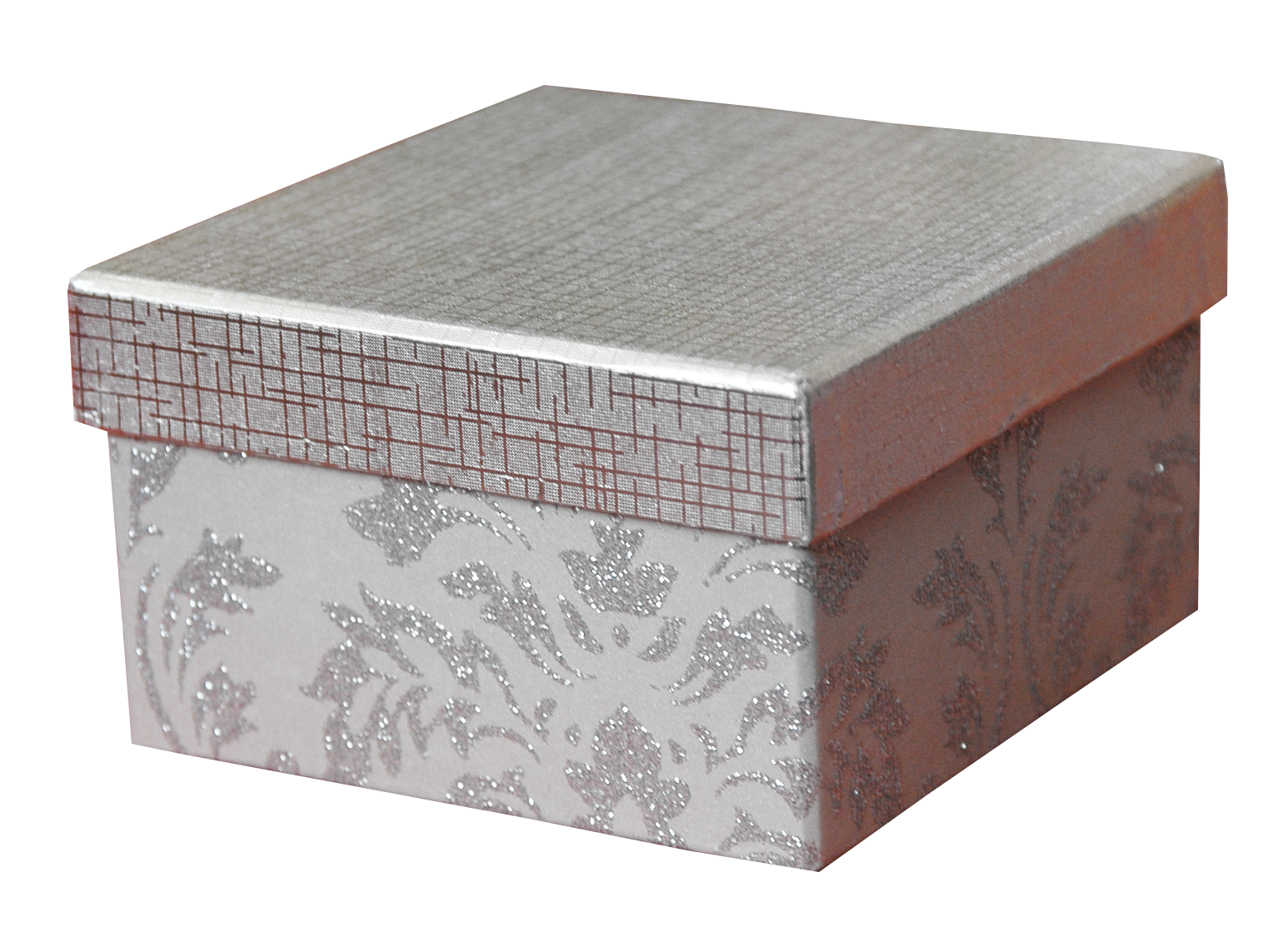 Gray Patterned Gift Box