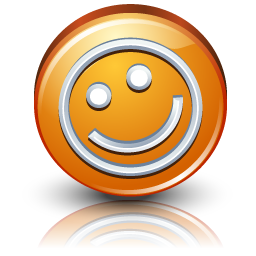 Orange Smiley Icon