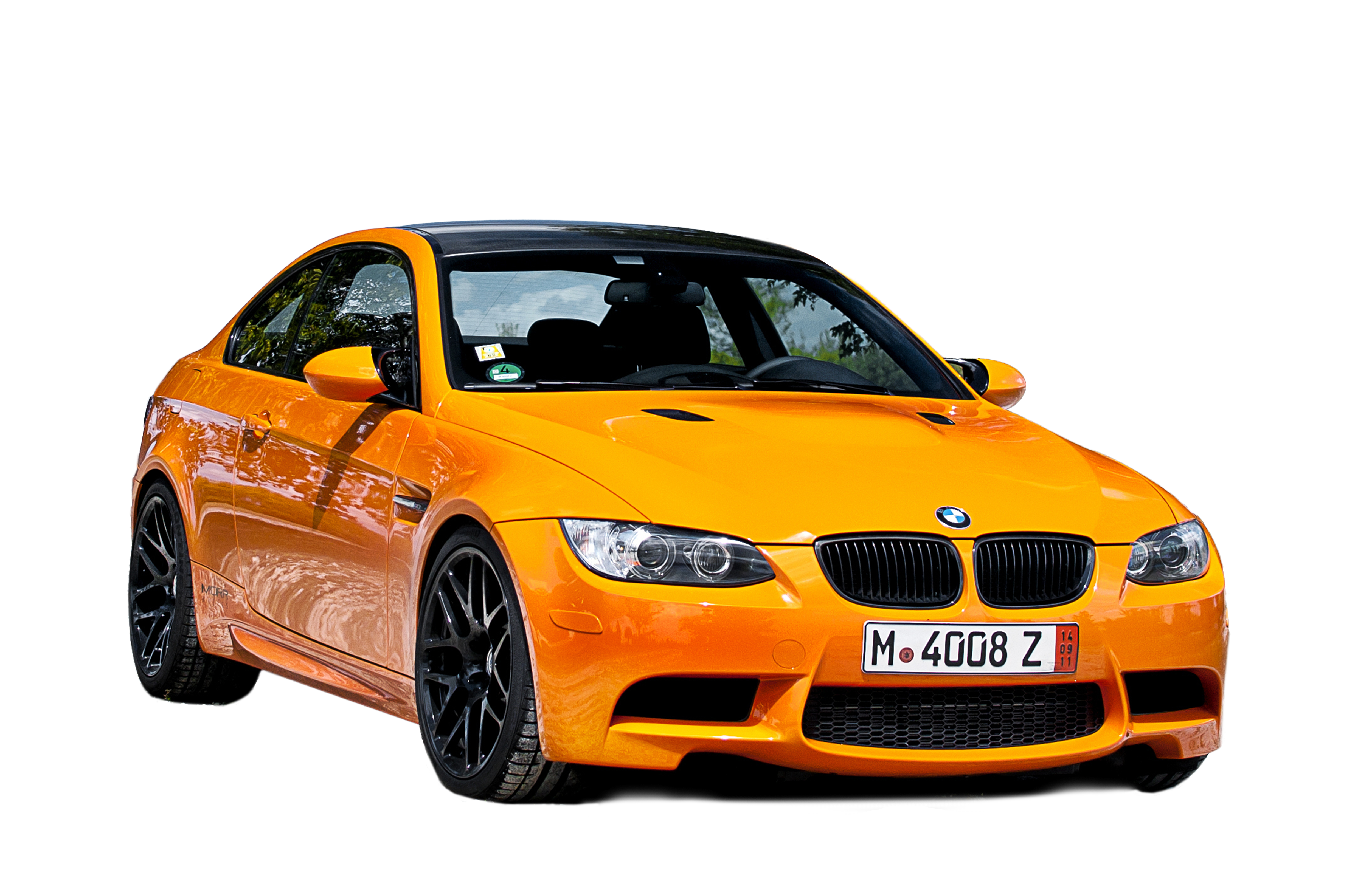 Orange Sports Sedan