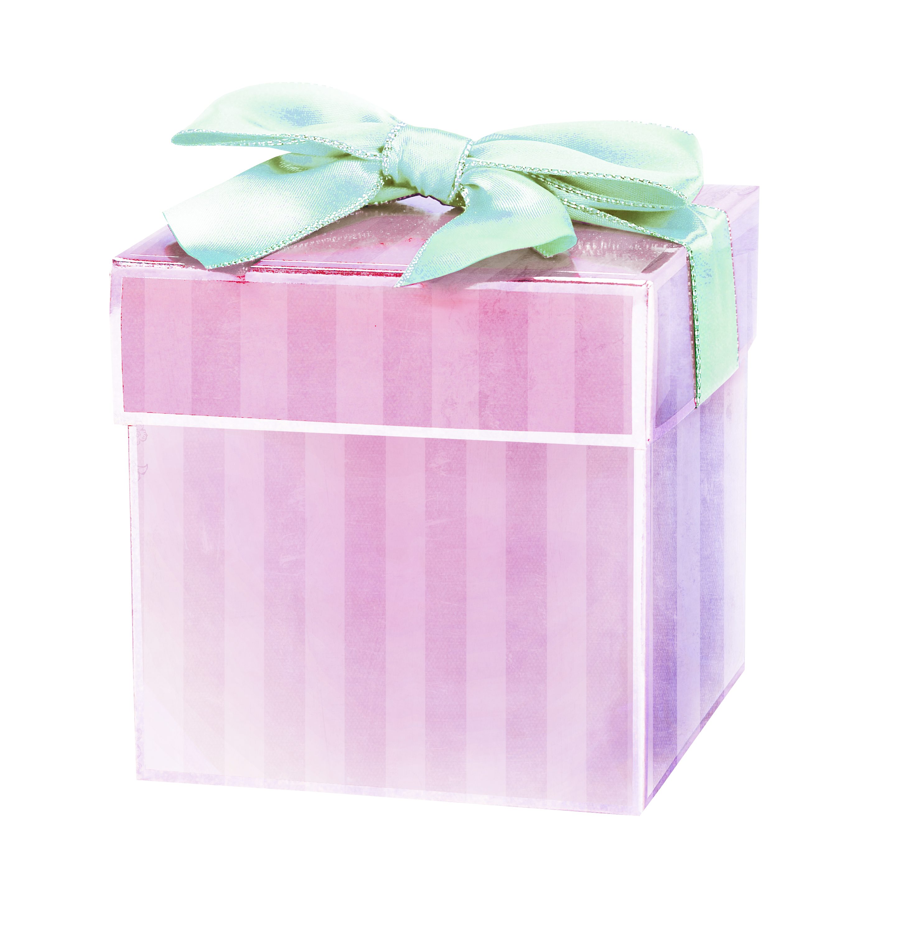 Pink Gift Box Mint Bow