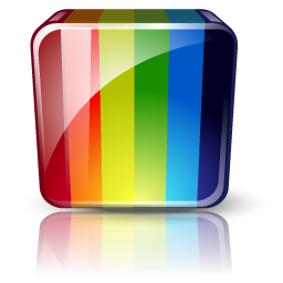 Rainbow Striped Icon