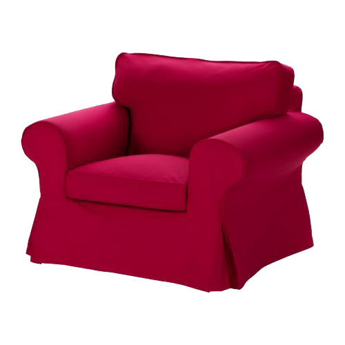 Red Cushioned Armchair