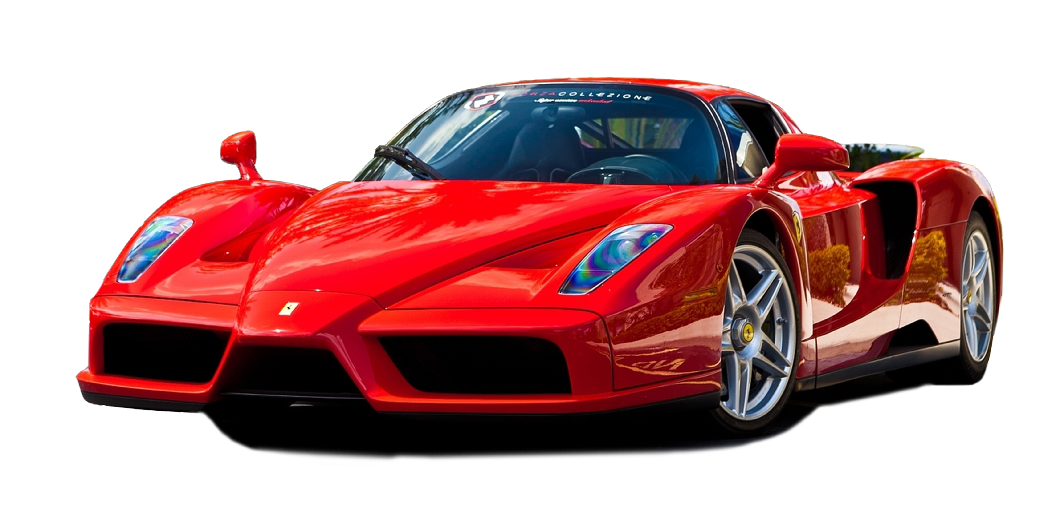 Glossy Red Sports Car with Silver Wheels