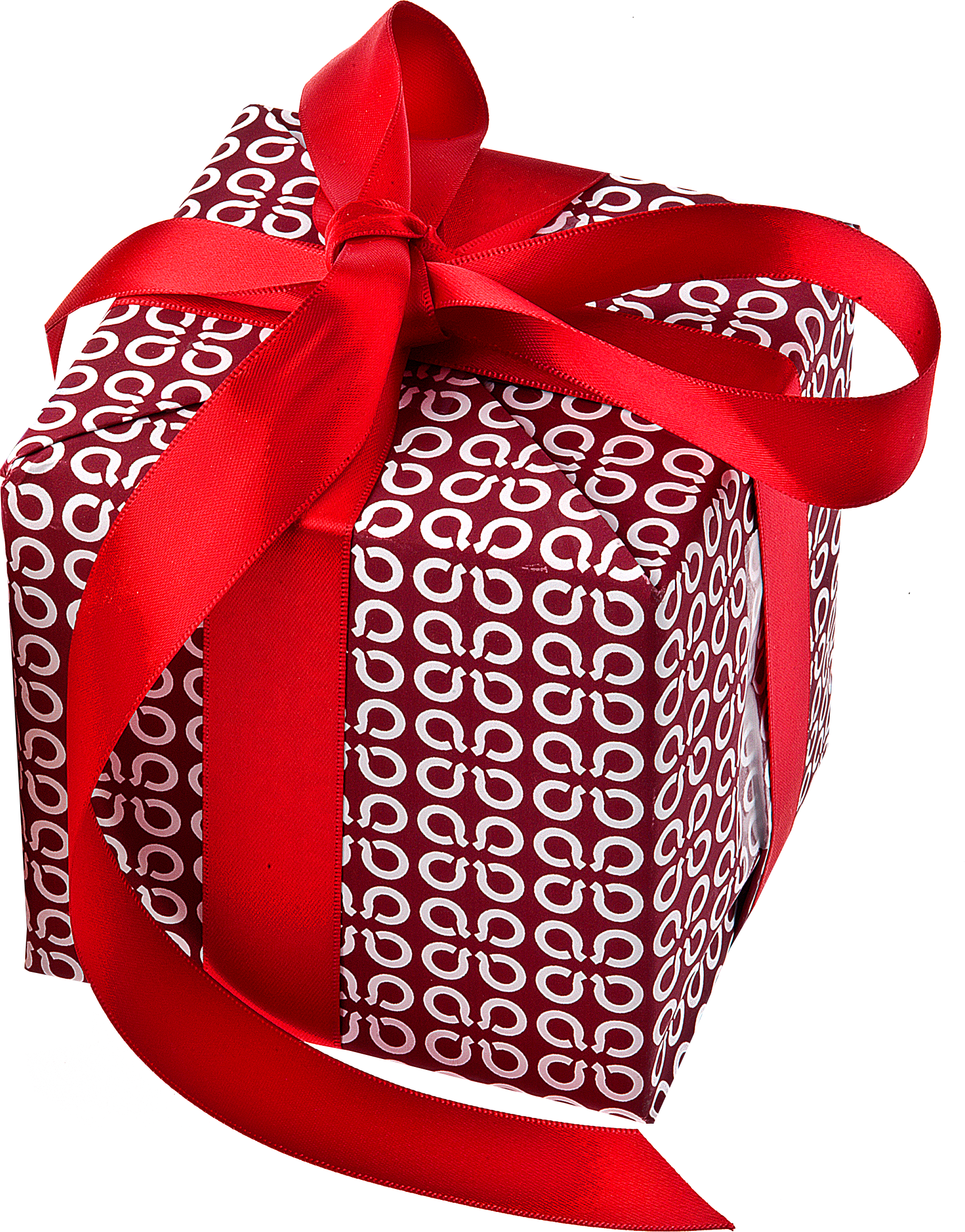 Red Patterned Gift Box