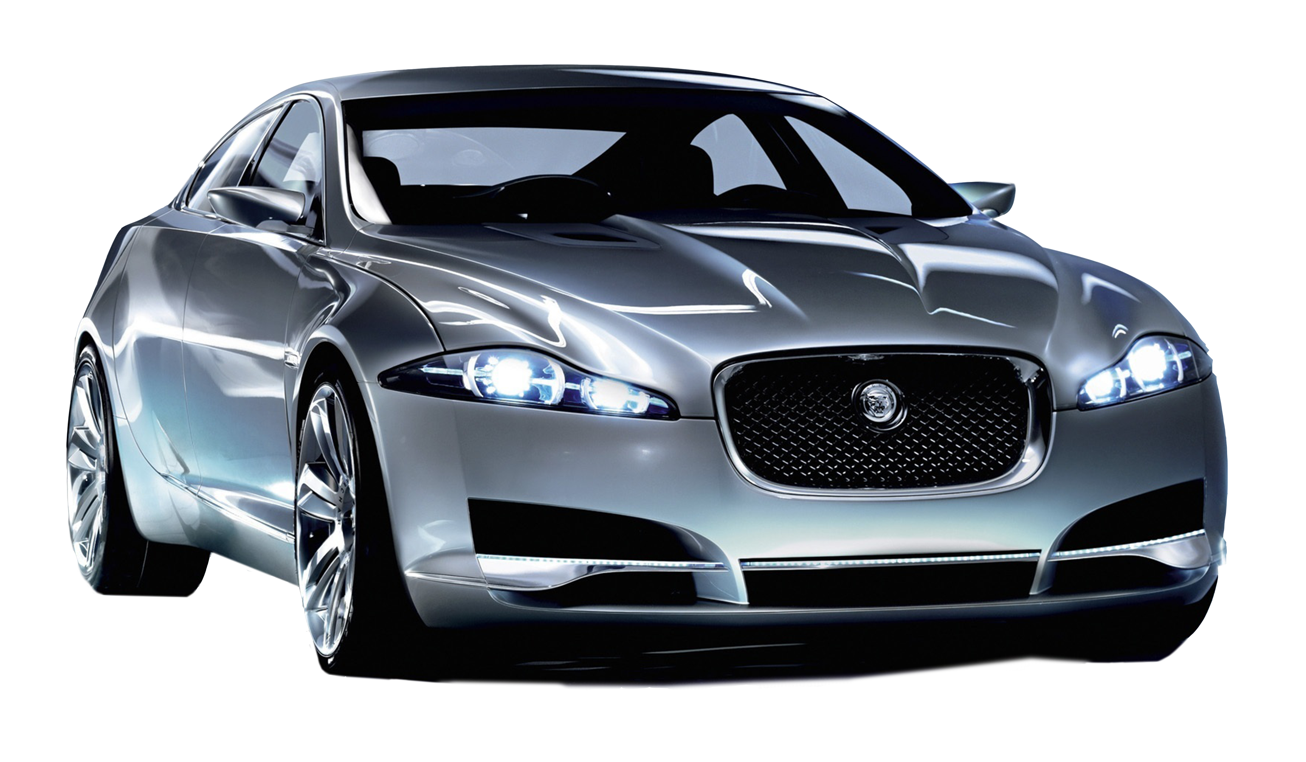 Silver Luxury Sedan