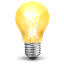Small Glowing Light Bulb
