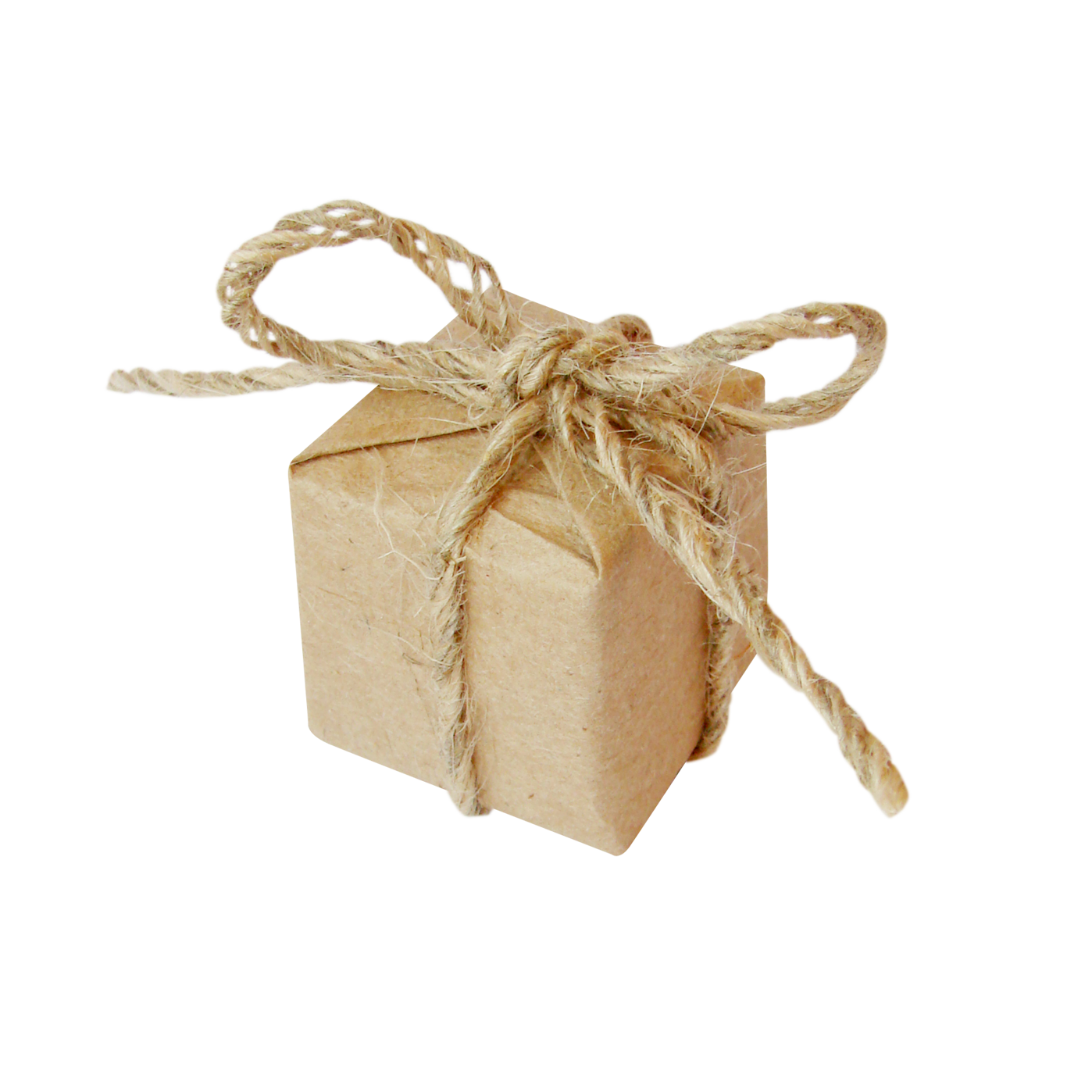 Small Kraft Gift Box Twine Bow