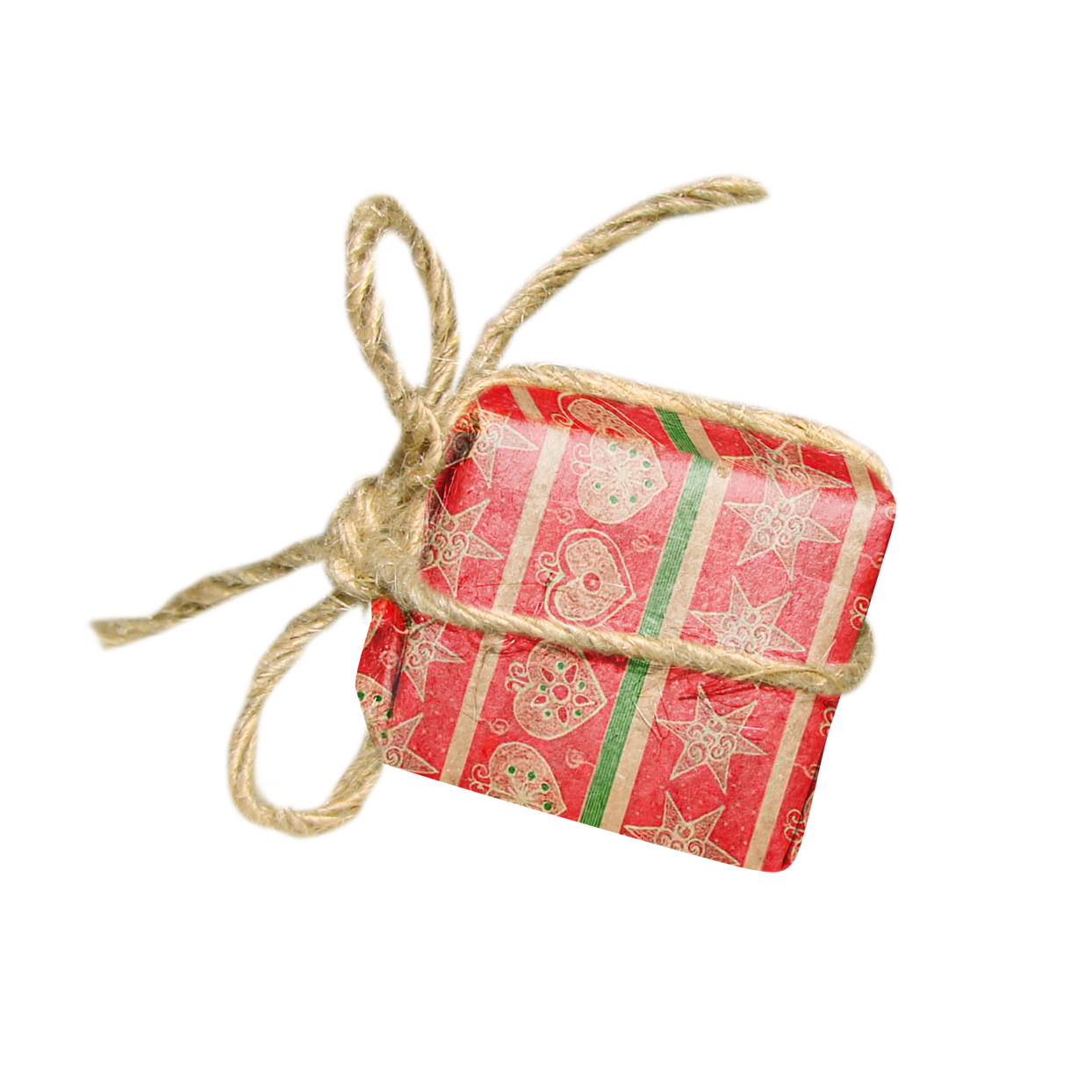 Small Red Patterned Gift Box