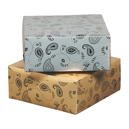 Stacked Patterned Gift Boxes