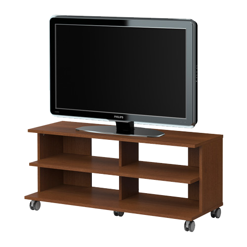 Television On Dark Wood Stand