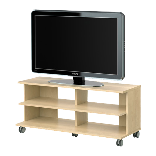 Television On Light Wood Stand