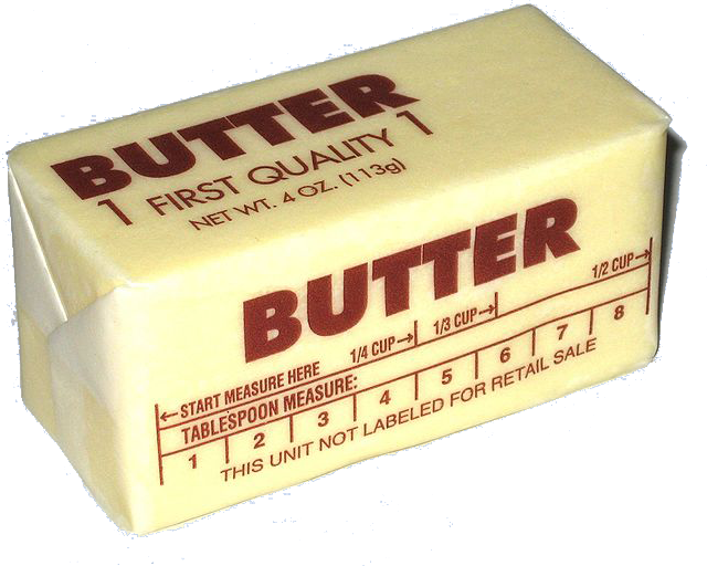 Butter Measuring Wrapper Package Isolated Transparent Background PNG Image